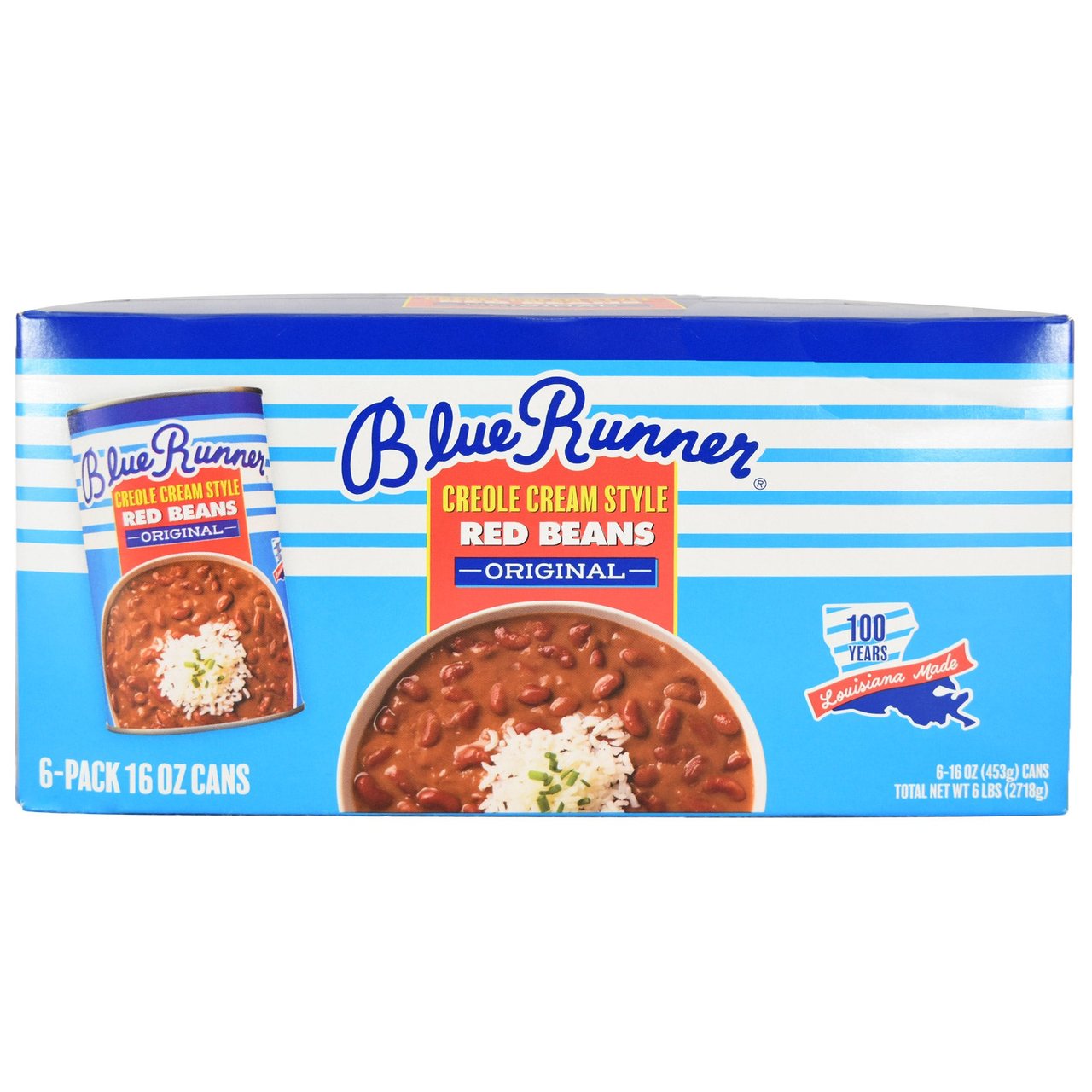 Blue Runner Creole Red Beans 6/16 oz - Image 1