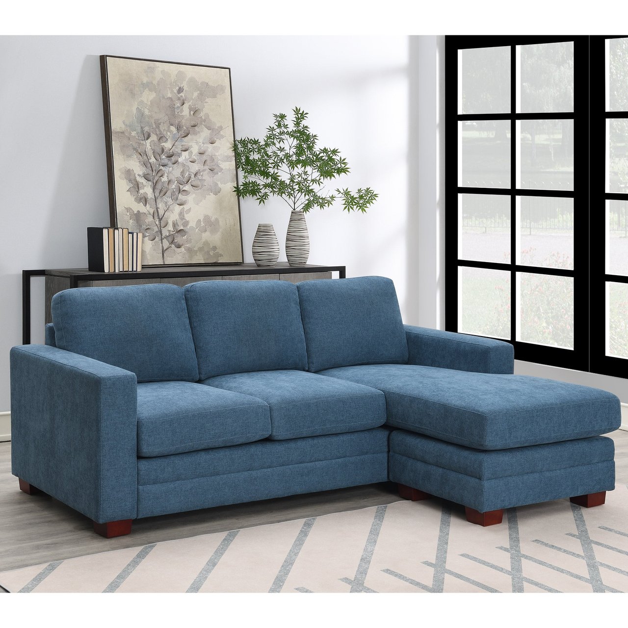 Bretton Fabric Sofa with Reversible Chaise - Image 1