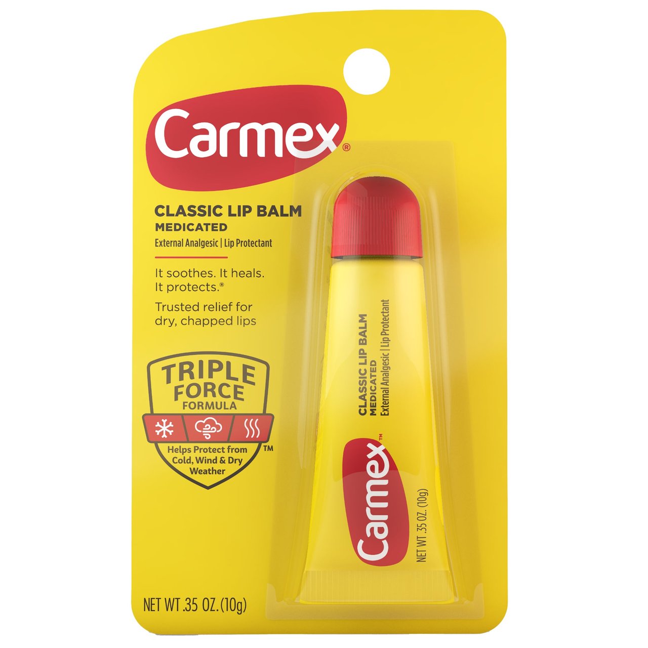 Carmex Original Tube Lip Balm, 12-Count, 0.35 oz Each - Image 1