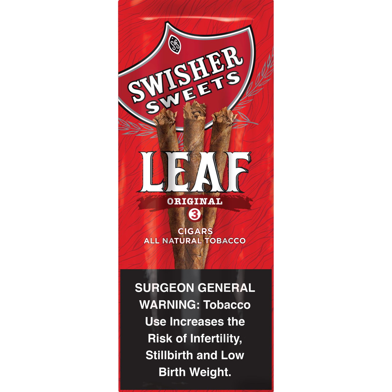 Swisher Sweets Leaf Original Cigars, 10 Pouches of 3 ct (Non-Priced) - Image 1
