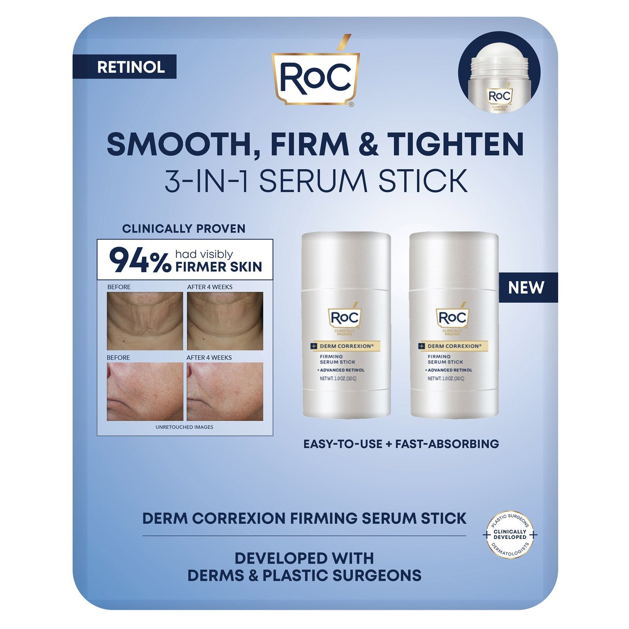 RoC Derm Correxion Firming Serum Stick 2 Pack - Image 1