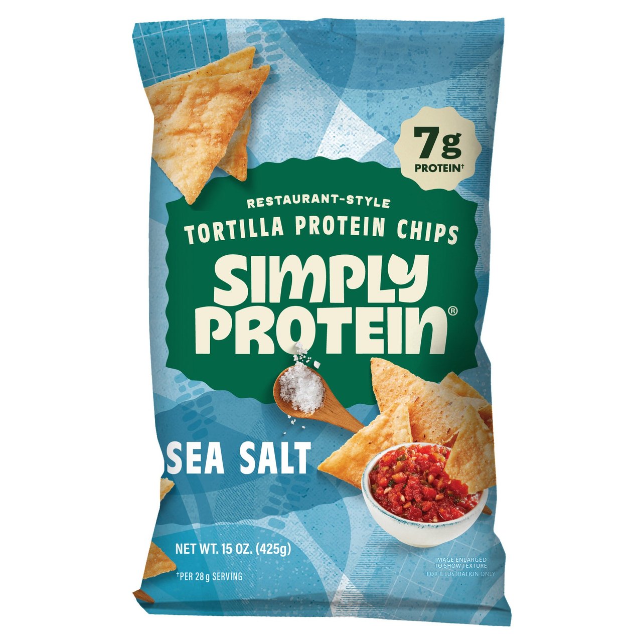 Simply Protein Sea Salt Tortilla Protein Chips, 15 oz - Image 1
