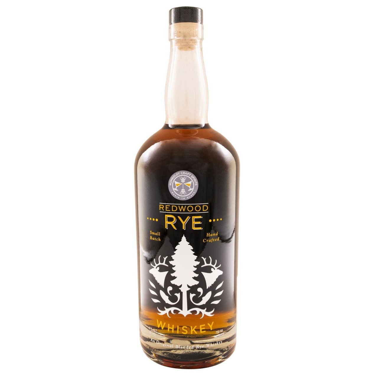 Humboldt Craft Spirits Redwood Rye Whiskey, Eureka, CA 750ml - Image 1