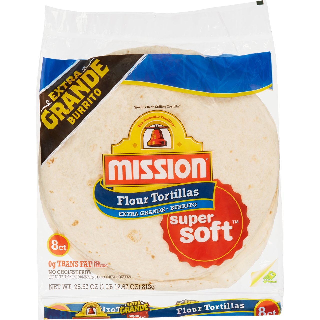 Mission 12" Flour Tortillas, 8 ct