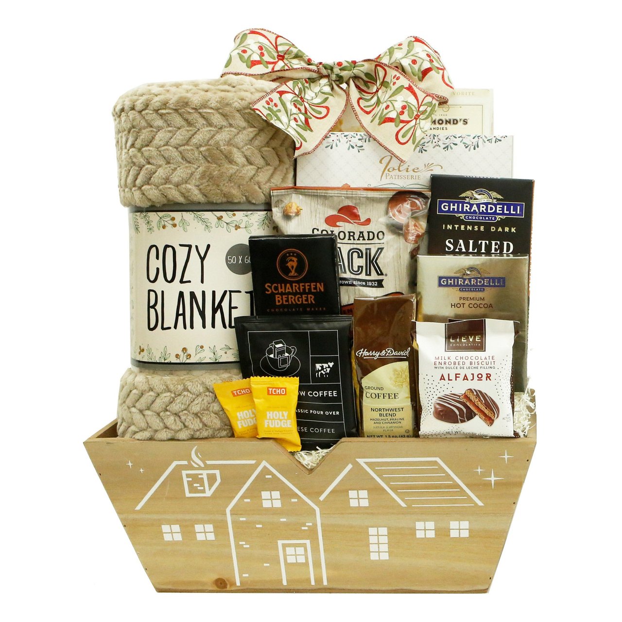 Warm & Cozy Holiday Wood Bin 29.61 Ounces - Image 1