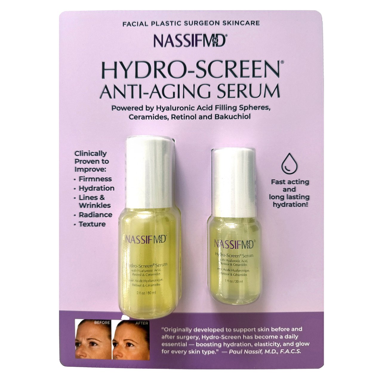 NassifMD Hydro-Screen 2 FL OZ + 1 FL OZ - Image 1