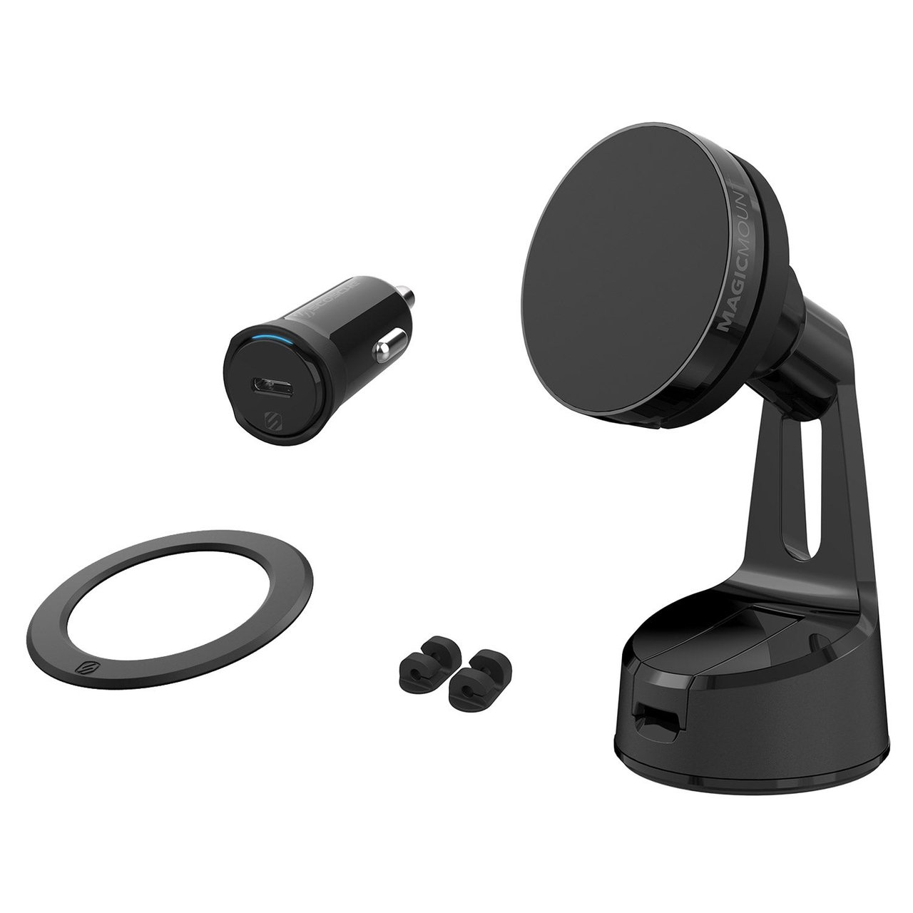 Scosche MagicMount Elite Charge 2-in-1 Wireless Charging Car Phone Mount - Image 1