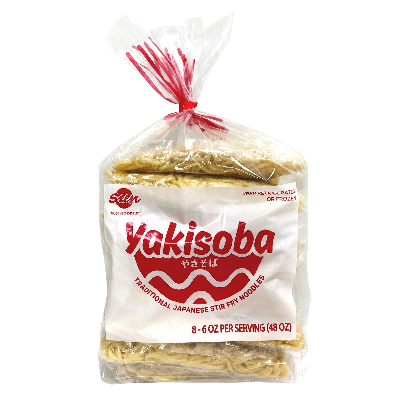 Sun Noodle Yakisoba Noodles, 8 Pack (6 oz Each) - Image 1