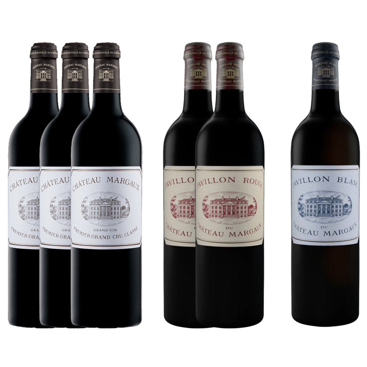 Château Margaux 'La Trilogie' 2019 Collection Set, 6-Pack - Image 1