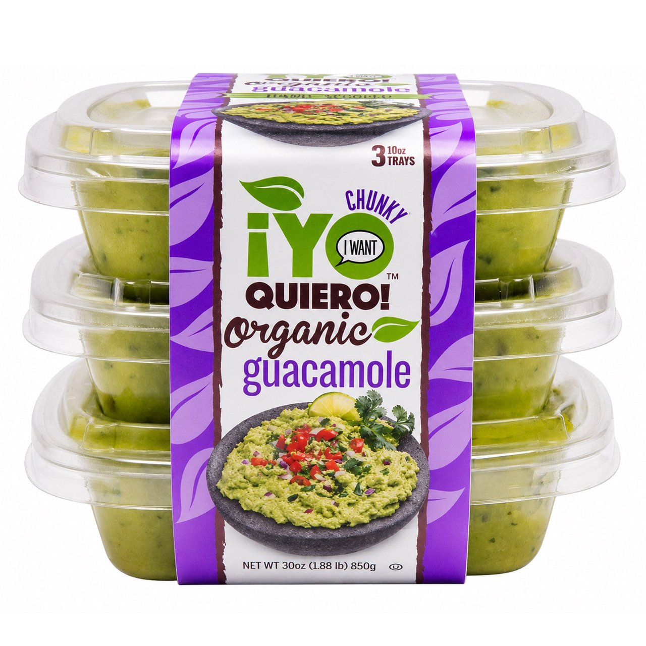 YO QUIEROI ORGANIC GUACAMOLE 3/10 OZ
