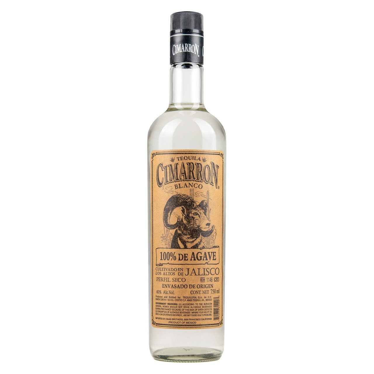 Cimarron Blanco Tequila Jalisco Mexico 750ml