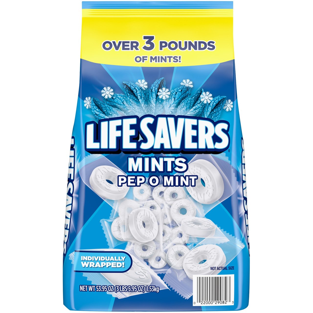 Life Savers Pep-O-Mint Breath Mint Bulk Hard Candy, 53.95 oz - Image 1