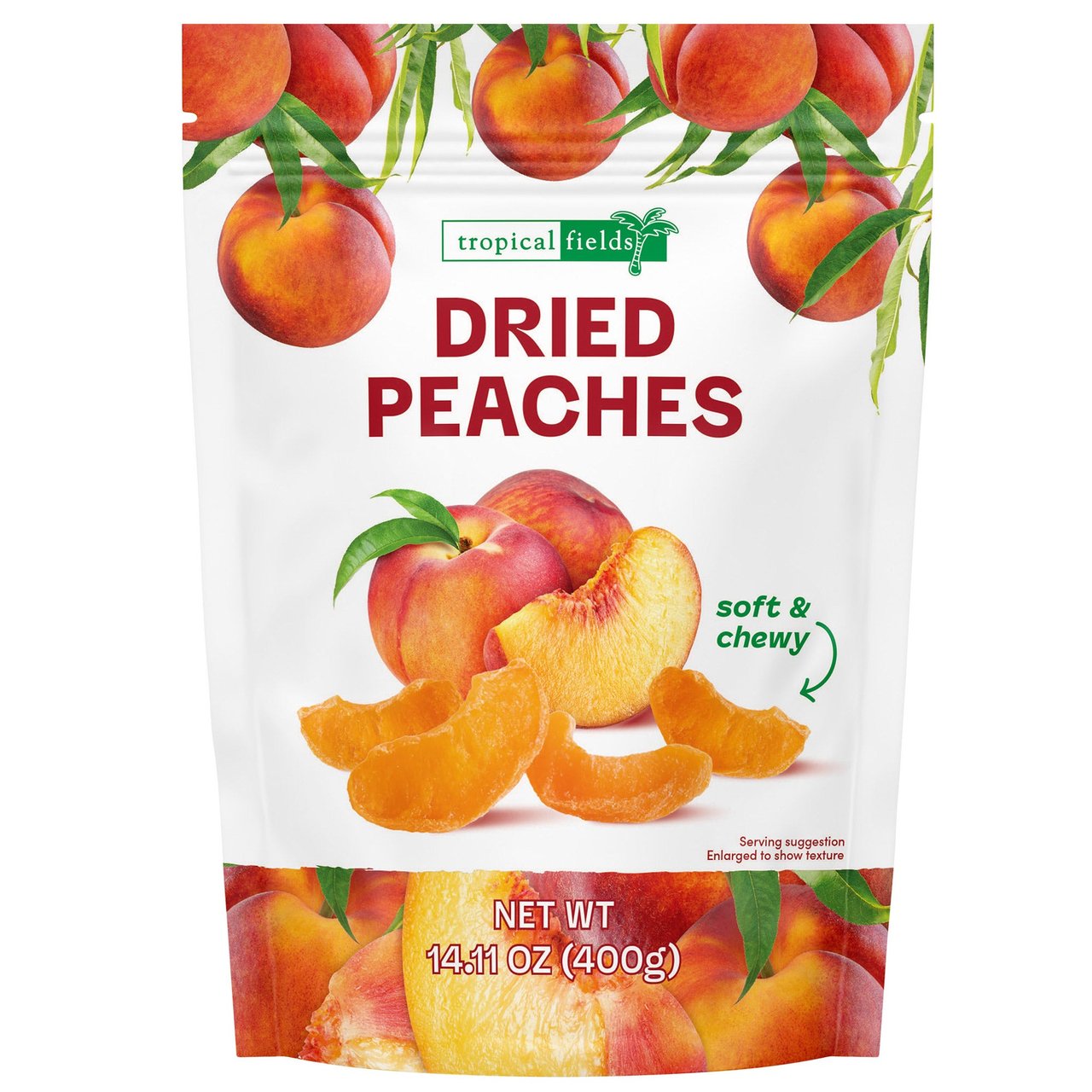 Tropical Fields Dried Peaches 14.11 oz - Image 1
