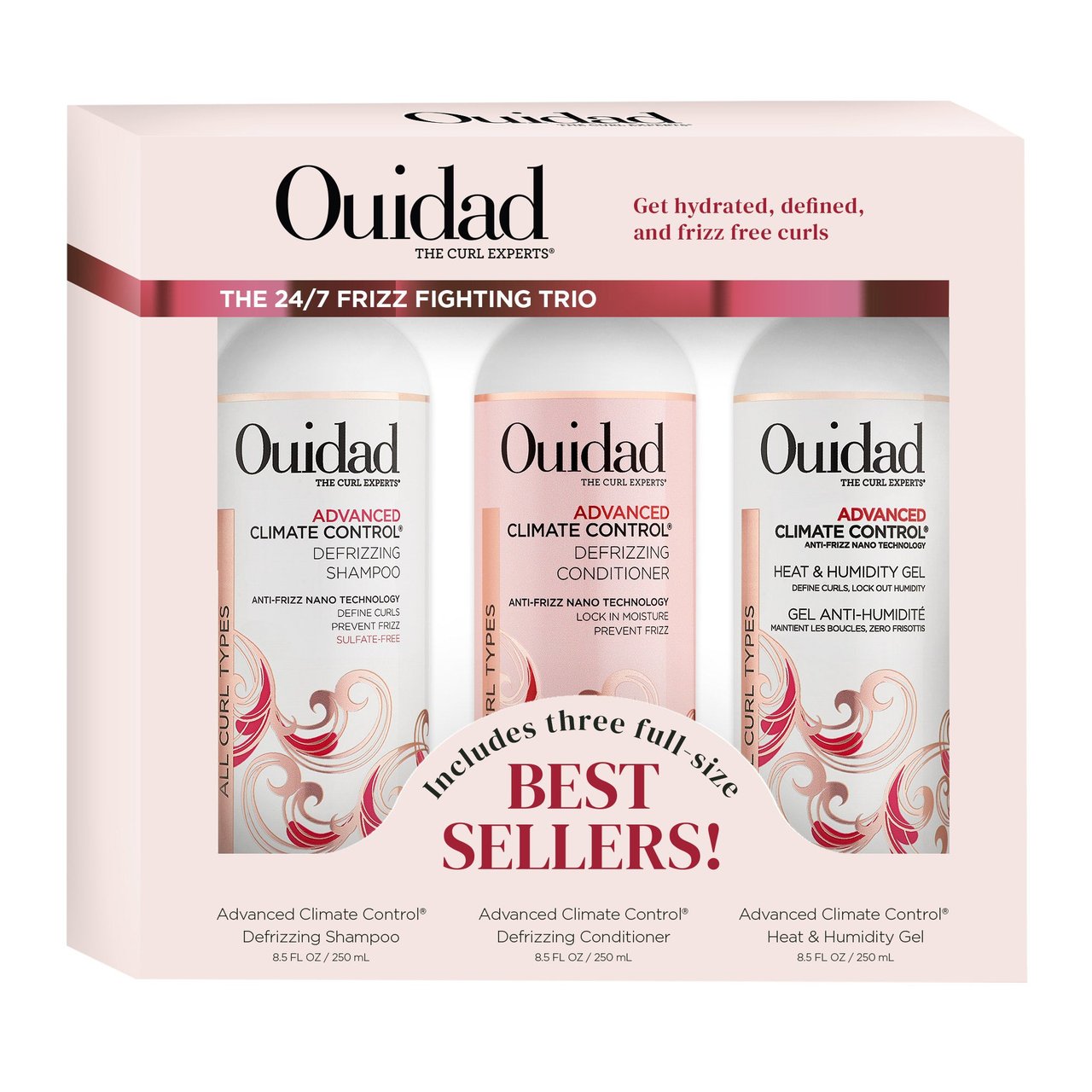 Ouidad Climate Control Fighting Trio, 3 x 8.5 oz - Image 1