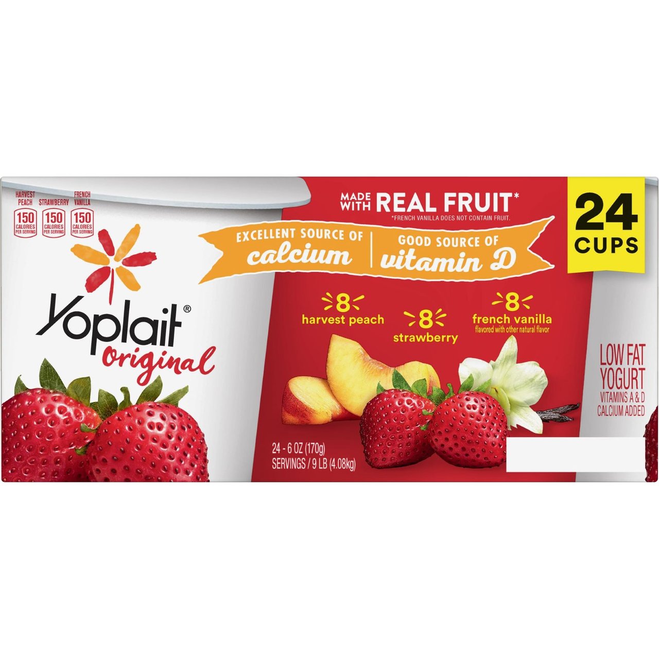 Yoplait Original Variety Pack 24/6 oz - Image 1