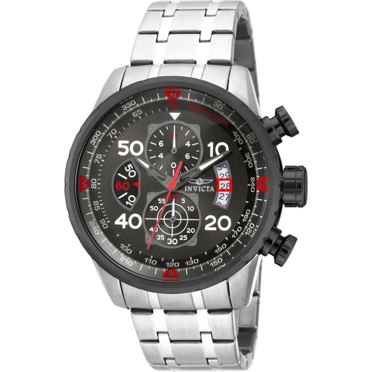 Invicta Aviator Men's Chronograph Stainless Steel Watch