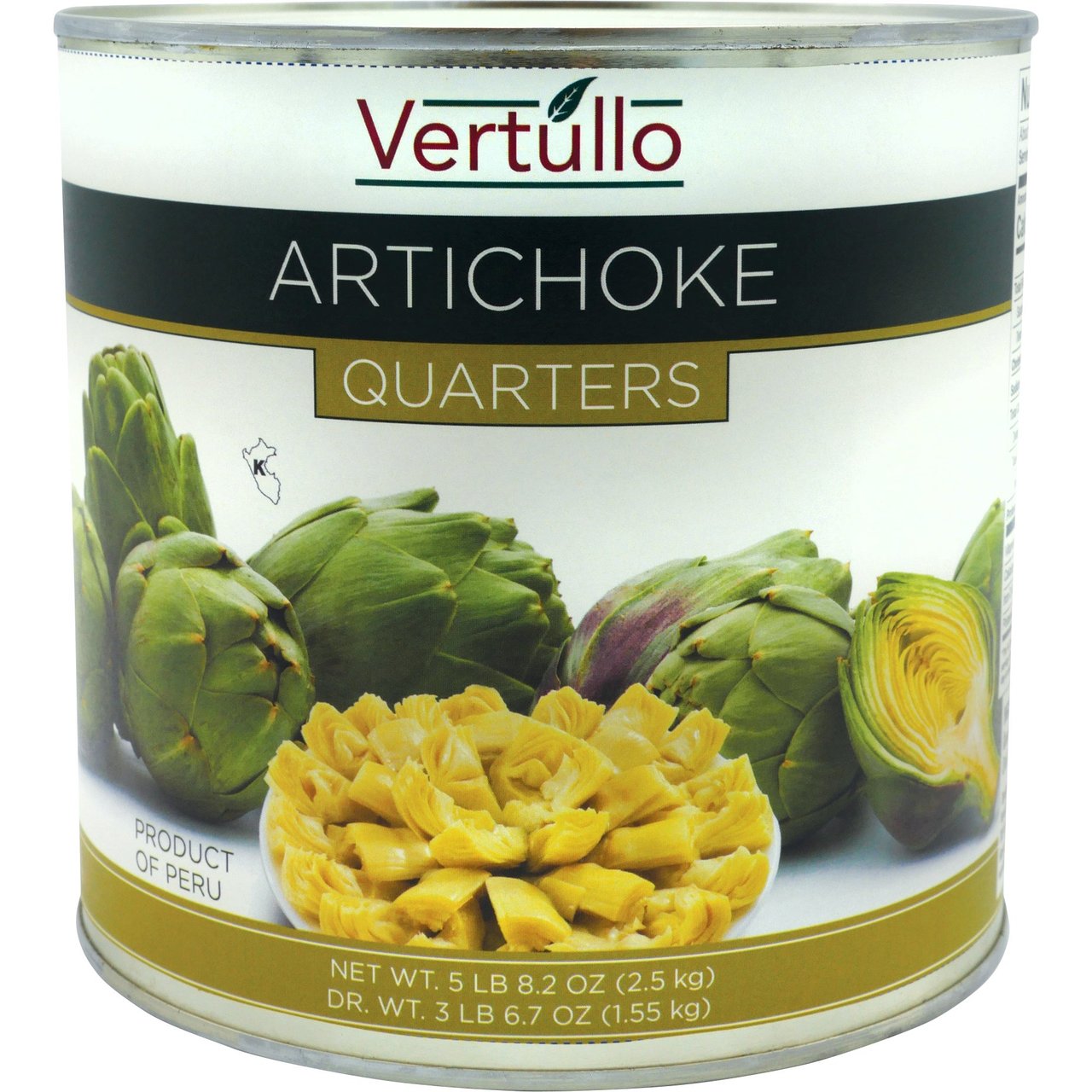 Vertullo Artichoke Quarters 88.2 oz