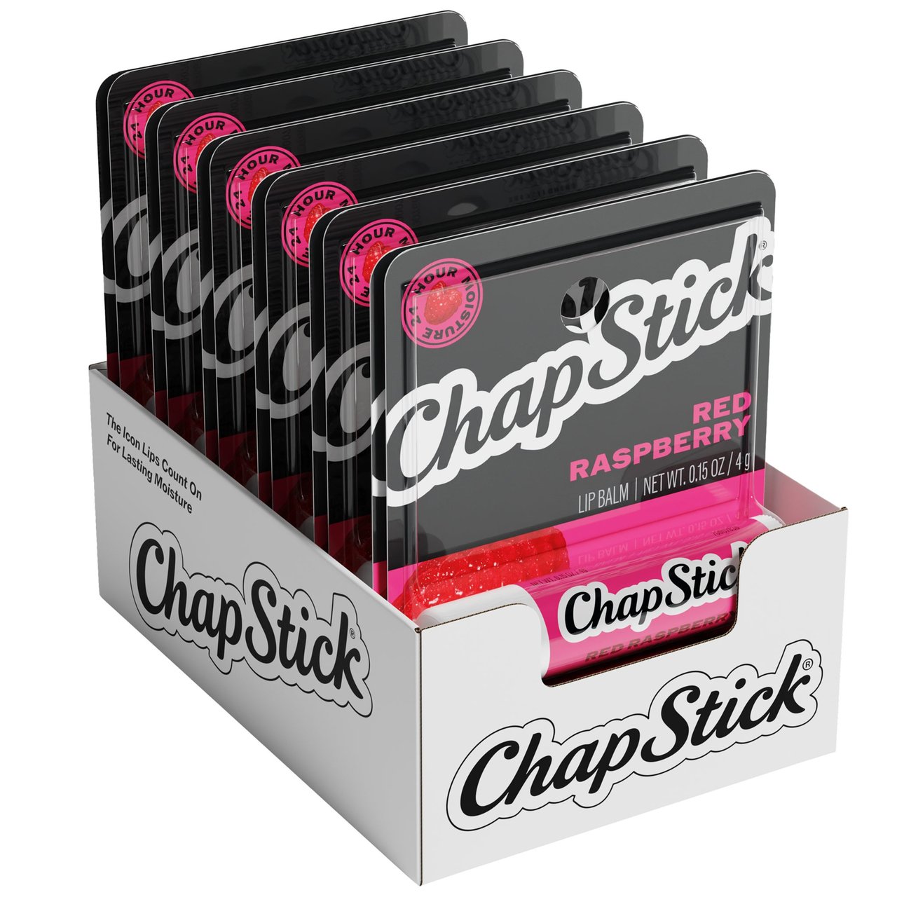CHAPSTICK LIP BALM RED RASPBERRY 12CT - Image 1