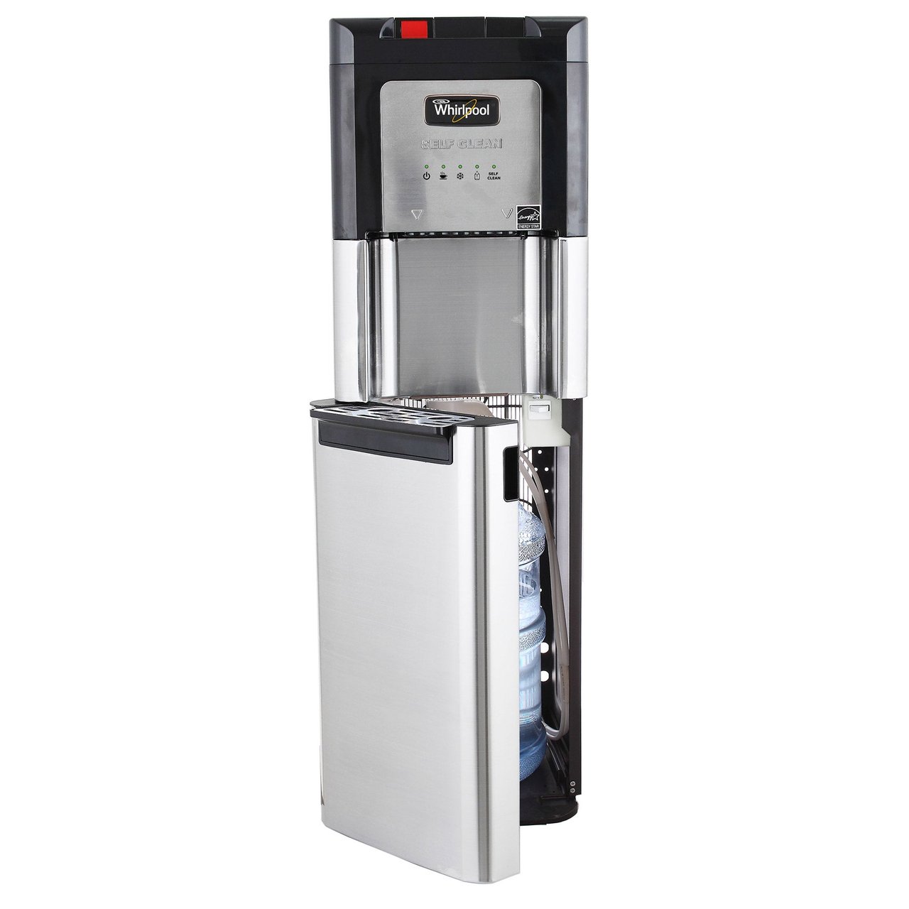 Whirlpool Self Cleaning Full Stainless Hidden Bottle Water Cooler with LED Indicators - Image 1