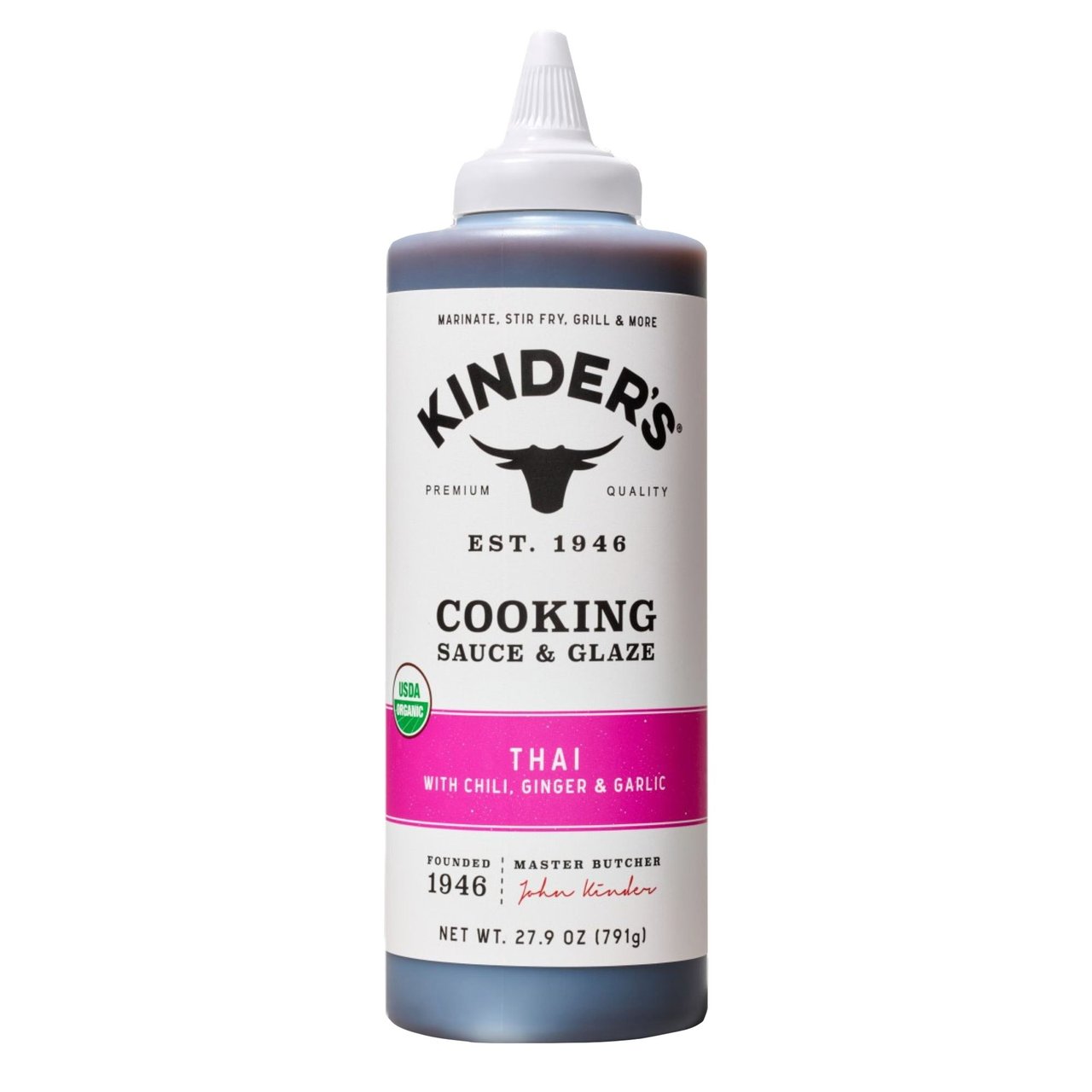 Kinder's Organic Thai Cooking Sauce 27.9 oz - Image 1