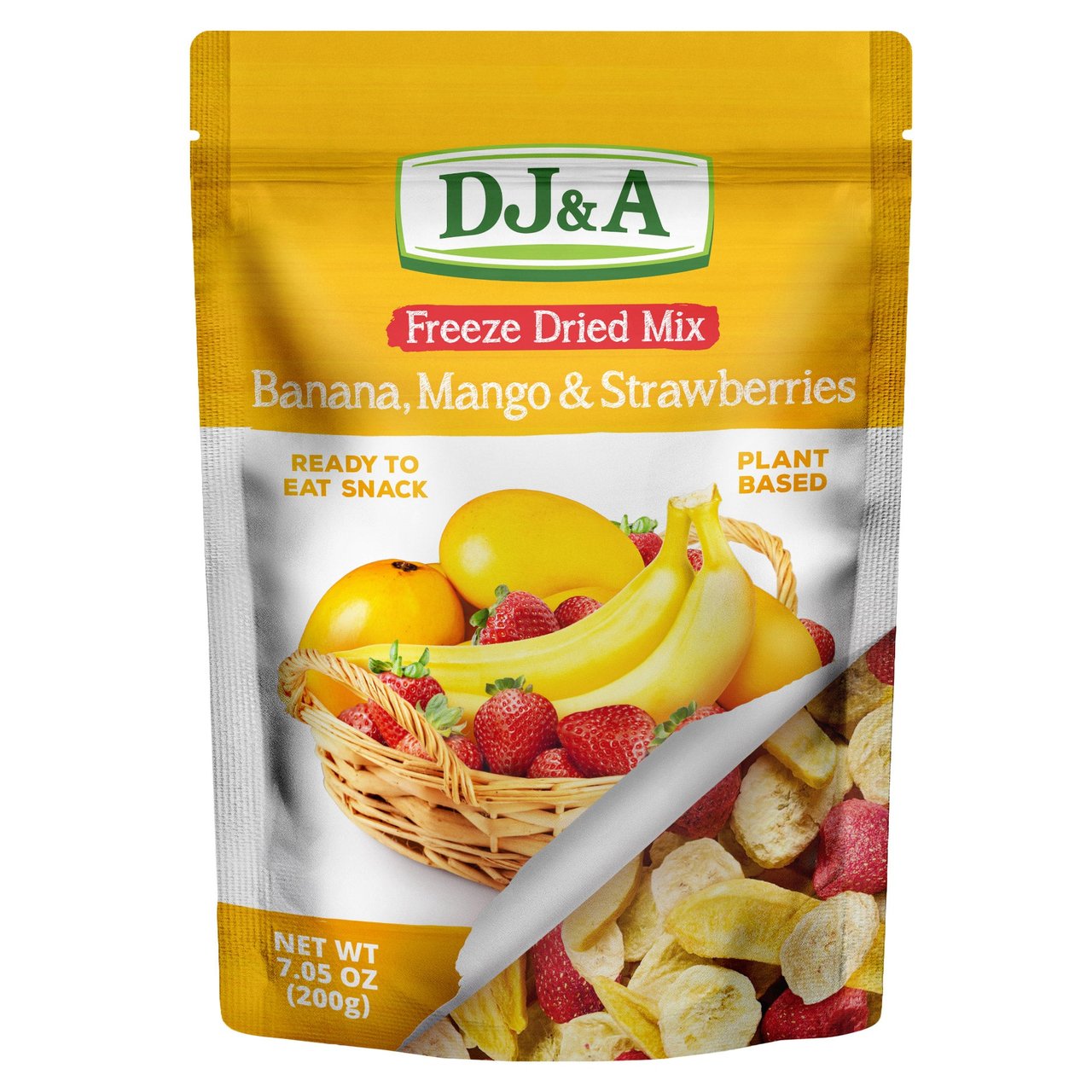 DJ&A Freeze Dried Banana Mango Strawberry 7.05 oz - Image 1