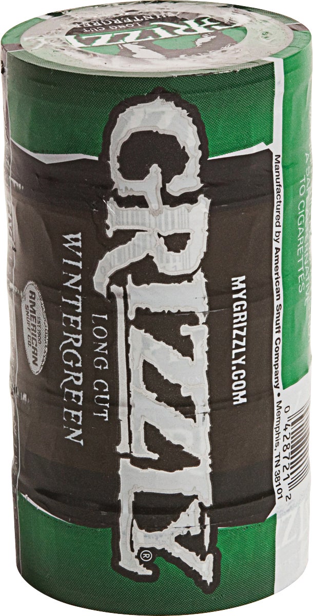 Grizzly Long Cut Wintergreen Moist Snuff, 5-Pack / 1.2 oz Each