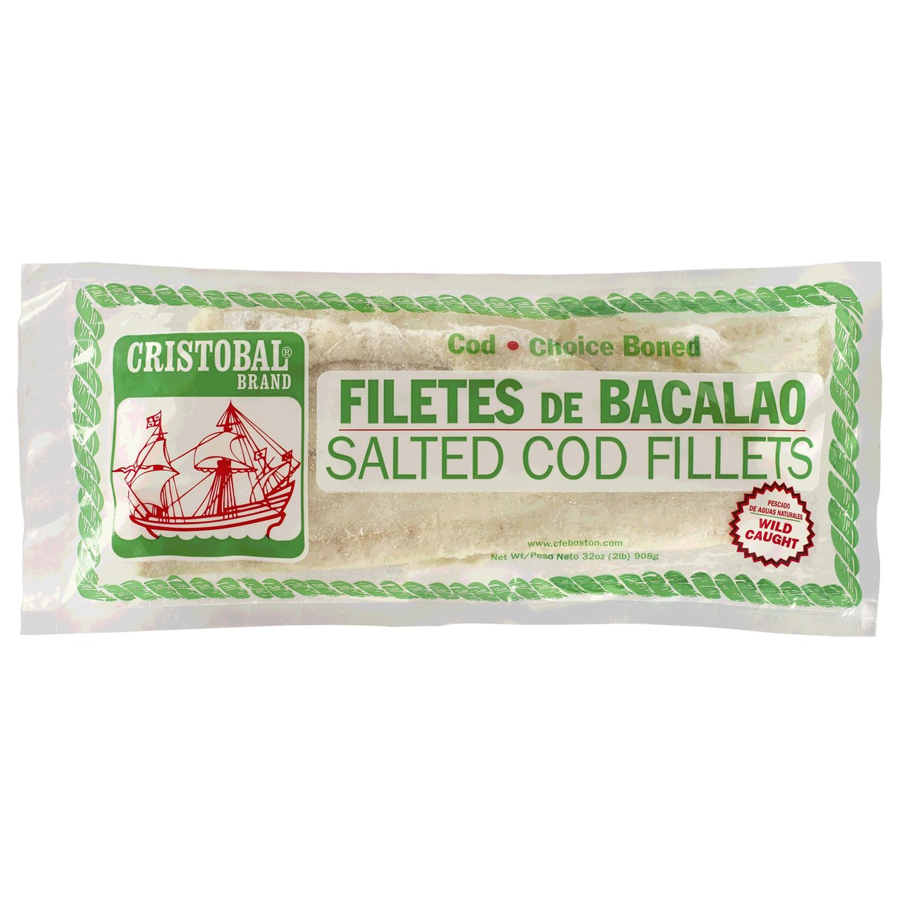 Cristobal Salted Cod Filet 2 lb