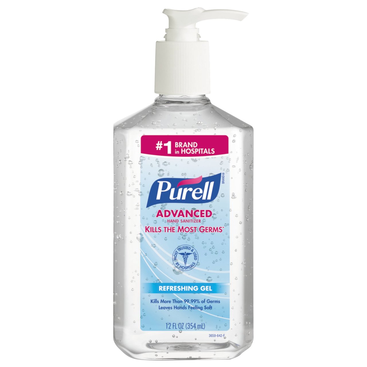 PURELL Advanced Hand Sanitizer 12 oz Pump Bottles, 12-Pack (GOJ365912CT)