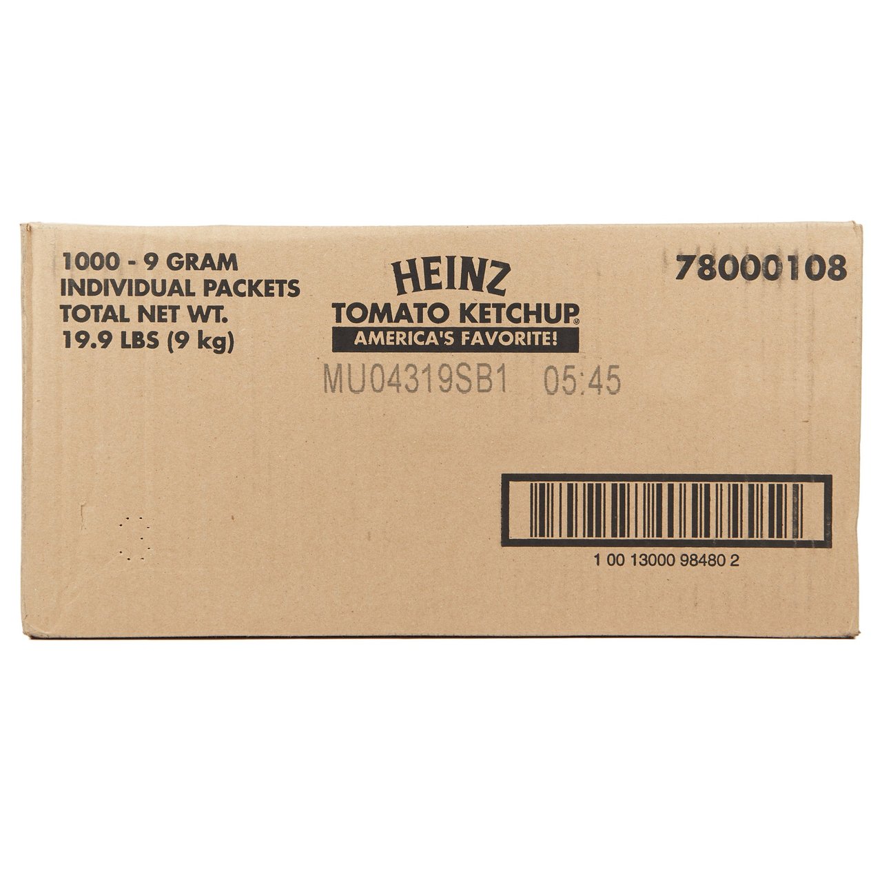 Heinz Tomato Ketchup, Portion Packets, 1000 Count - Image 1