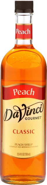 DaVinci Gourmet Classic Peach Syrup 750 ML - Image 1