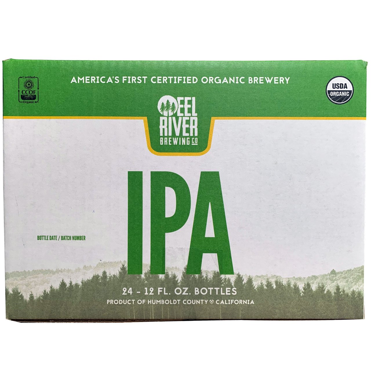 Organic Eel River IPA 24-Pack, 12 oz Bottles