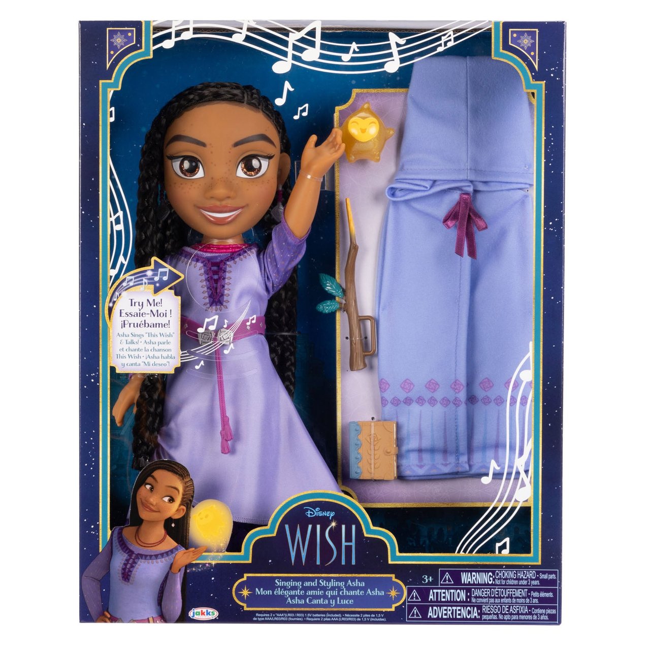 Disney Princess Singing Doll - Asha (Wish) - Image 1