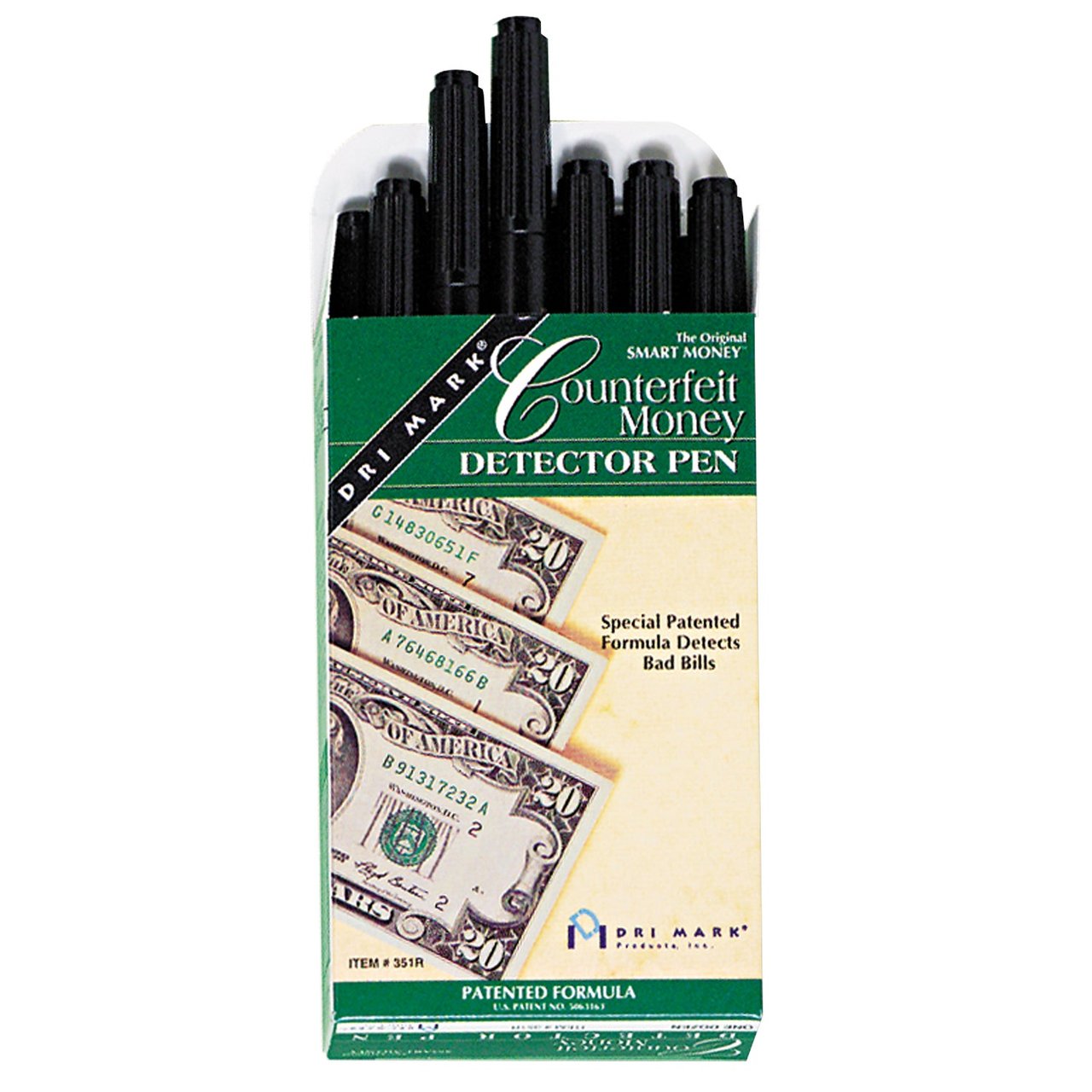 Dri Mark Counterfeit Detector Pen DRI351R1, 12-Count