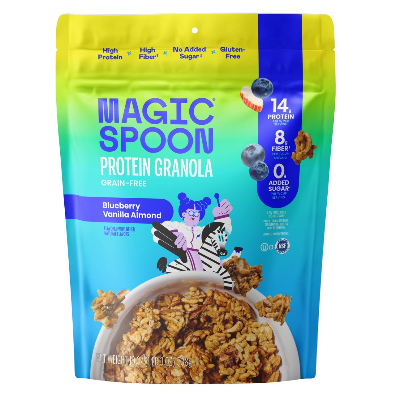 Magic Spoon Vanilla Blueberry Protein Granola 19oz - Image 1