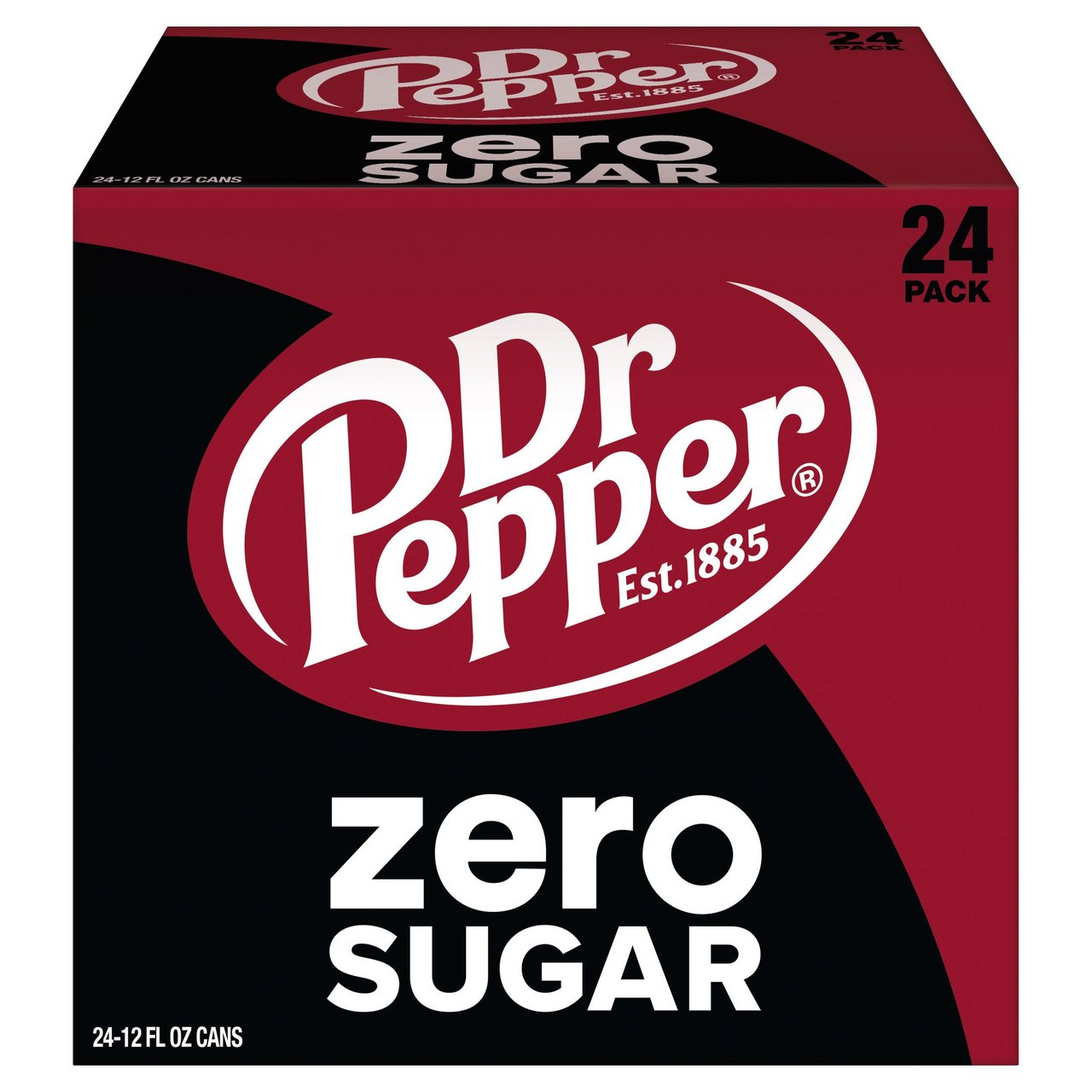 Dr Pepper Zero Sugar 24 CT / 12 oz - Image 1