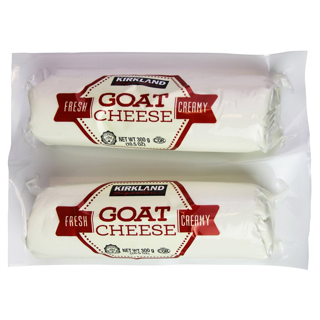 Kirkland Signature Fresh Goat Cheese 2/10.5 oz (1.31 lbs) - Image 1