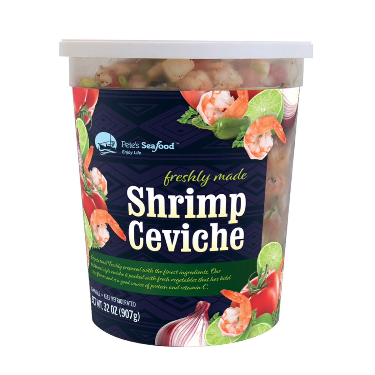 Pete's Seafood Shrimp Ceviche 32 Ounces - Image 1