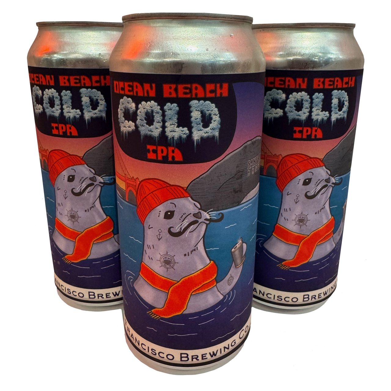 San Francisco Brewing Ocean Beach Cold IPA 4-Pack 16oz Cans