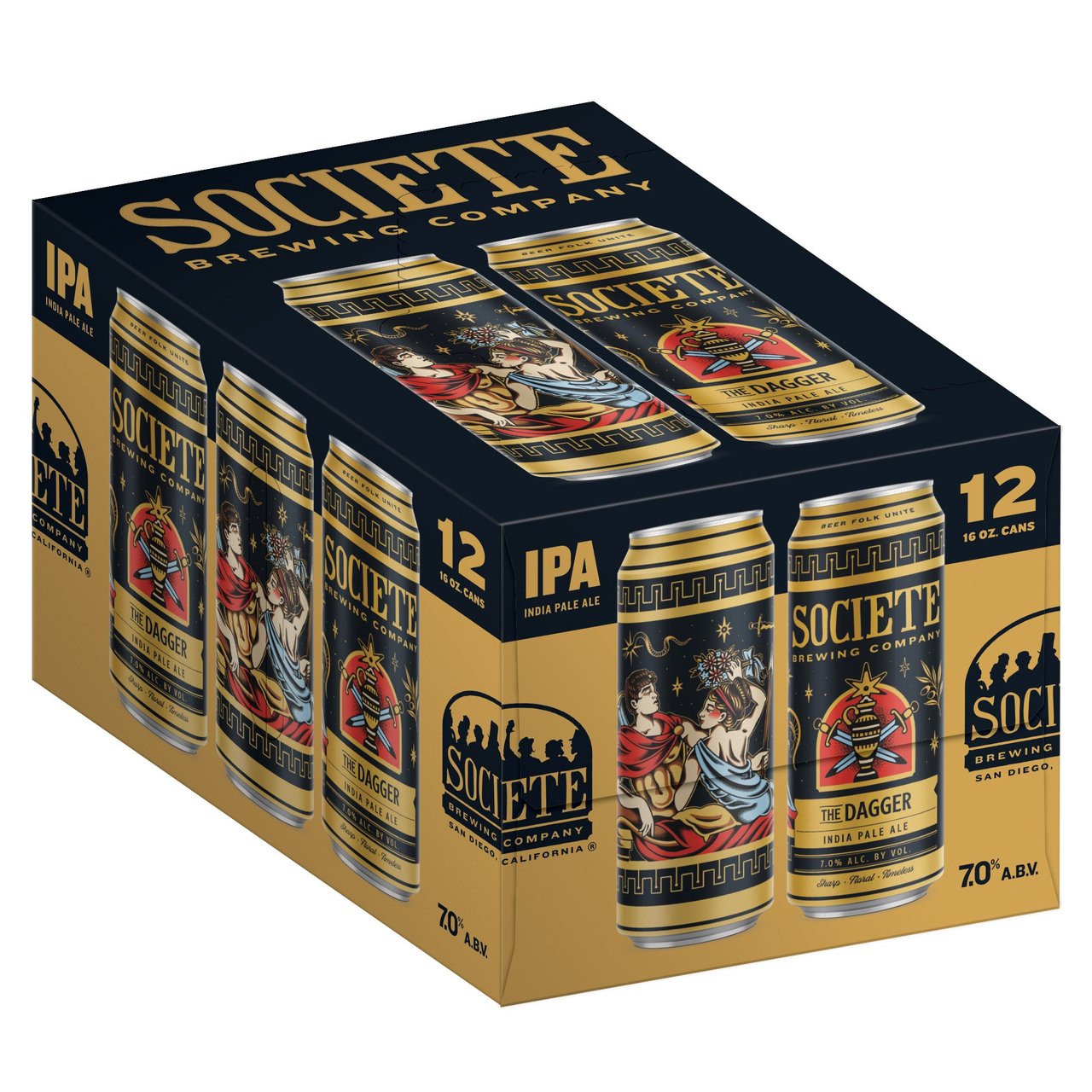 Societe Brewing The Dagger IPA San Diego 12/16oz Cans