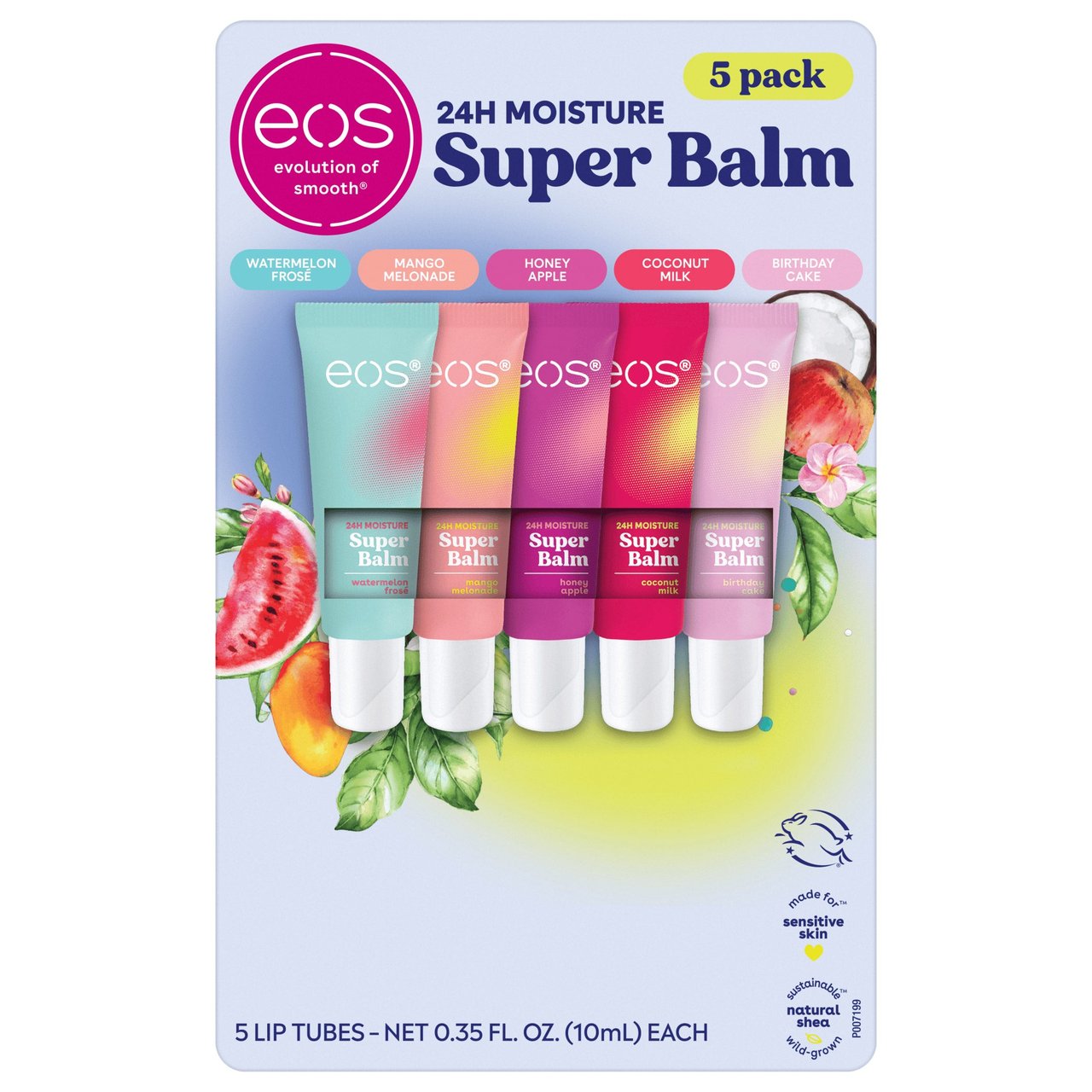 eos Super Balm 24 Hour Moisture, 5 Tubes - Image 1