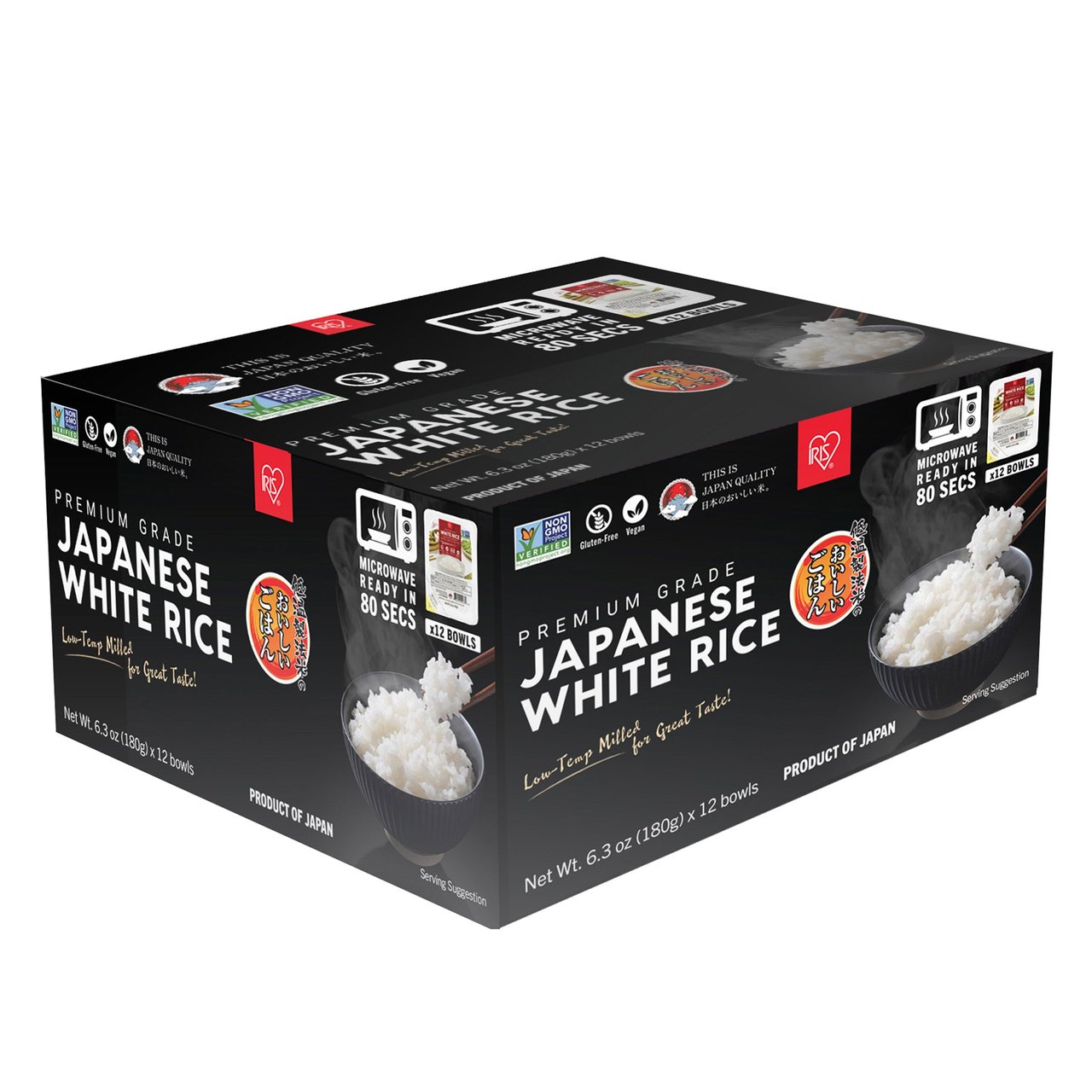 IRIS JAPAN WHITE RICE 12 PACK 6.3 OUNCES - Image 1