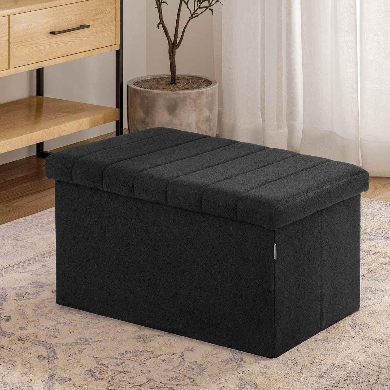 Seville Boucle Foldable Storage Trunk - Image 1