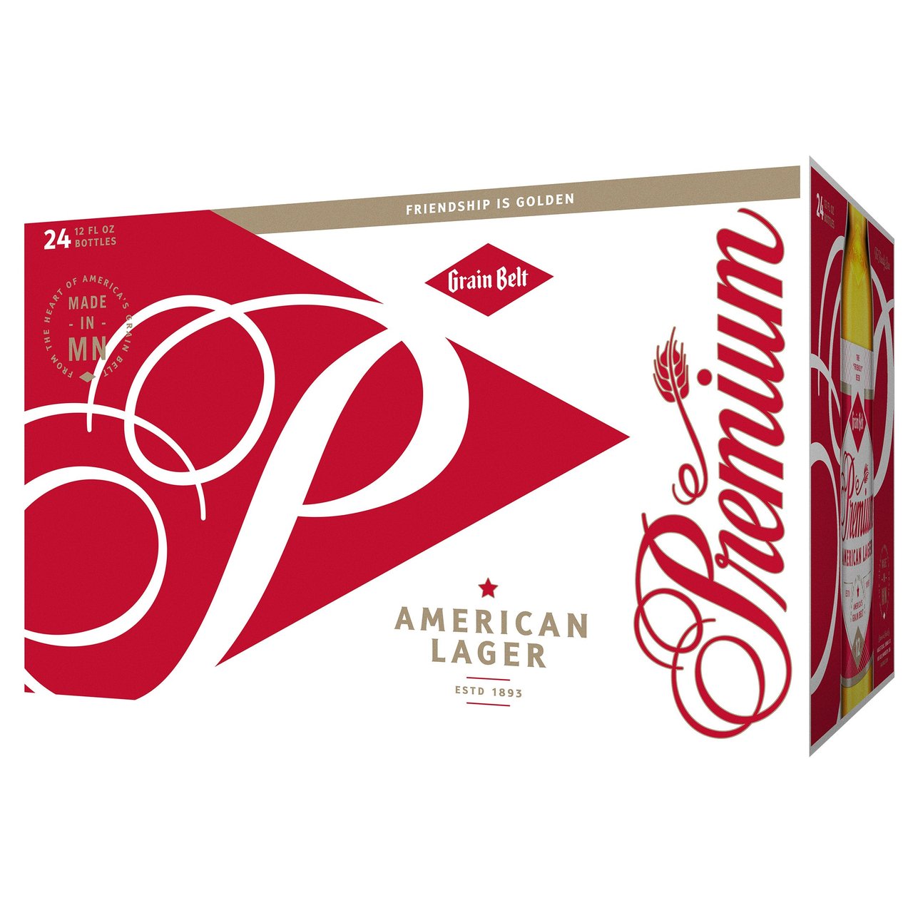 Grain Belt Premium Beer 24-Pack, 12 oz Bottles