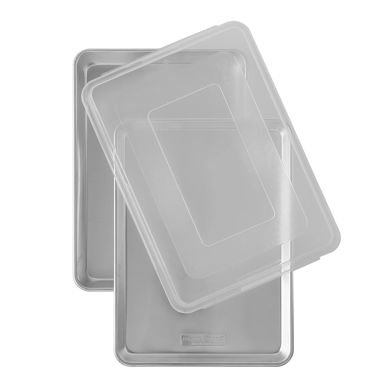 Nordic Ware Naturals 3-Piece Baking Sheet Set with Lid - Image 1