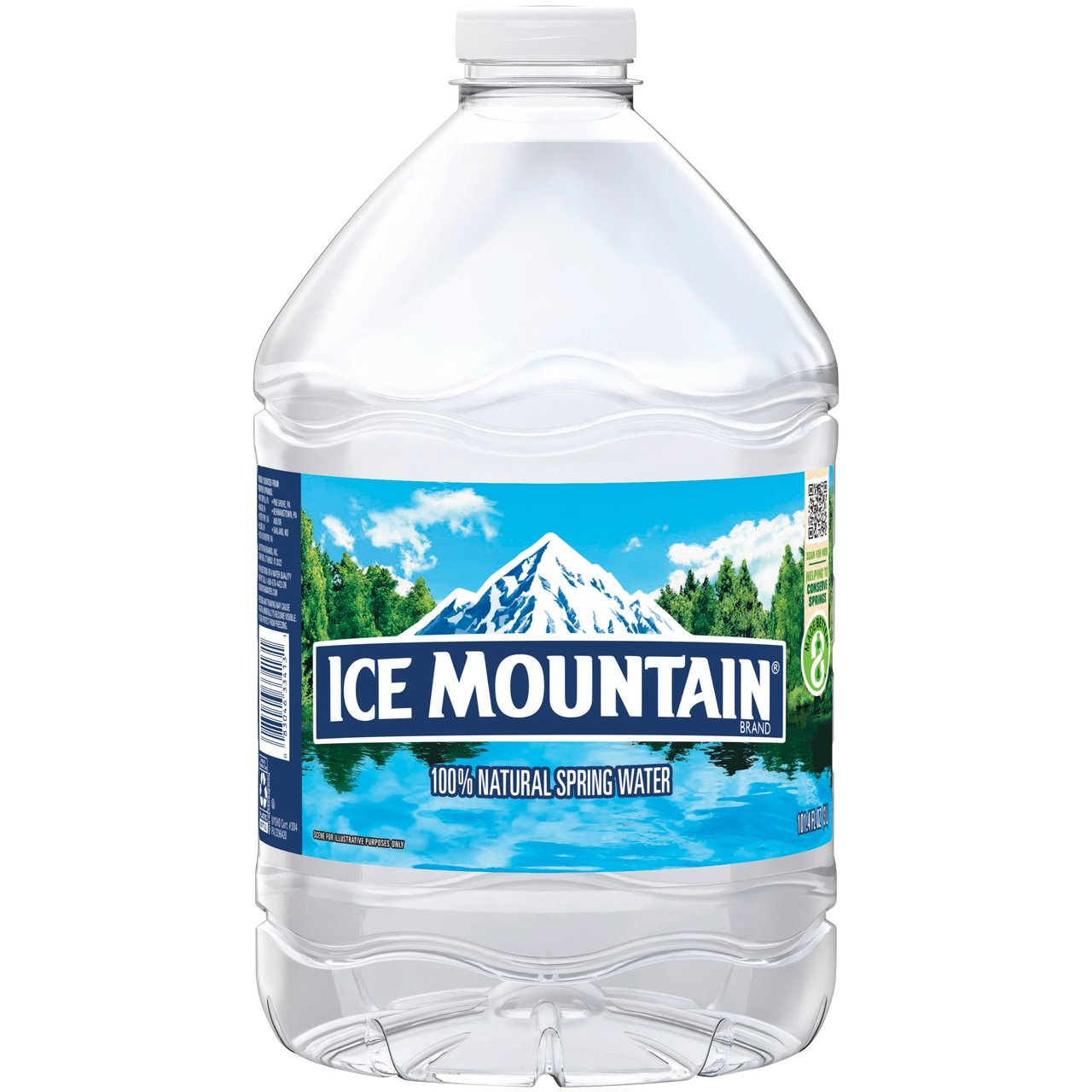 Ice Mountain 100% Natural Spring Water, 101.4 fl oz, 6 ct - Image 1