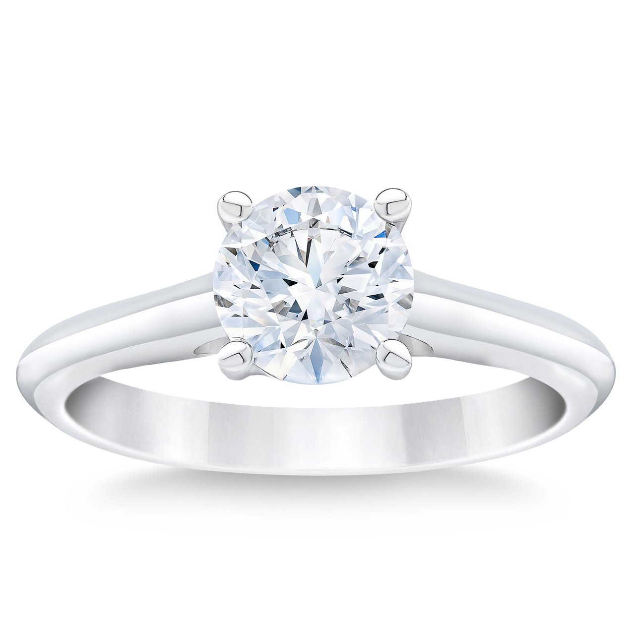 1.20 ct Round Brilliant Platinum Solitaire Ring, VS2 Clarity, G Color - Image 1