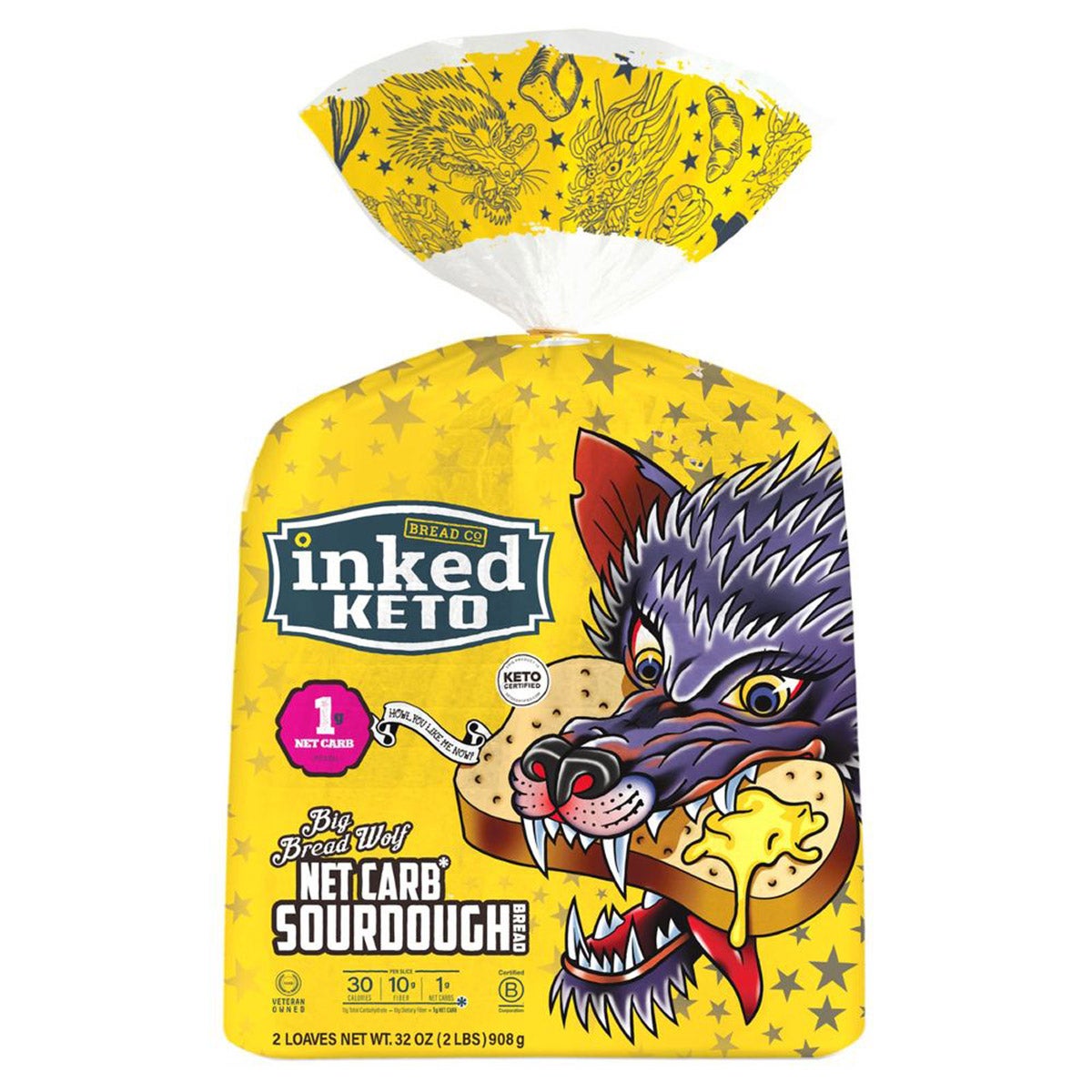 Inked Keto Sourdough Bread 2 Pack / 32 oz - Image 1