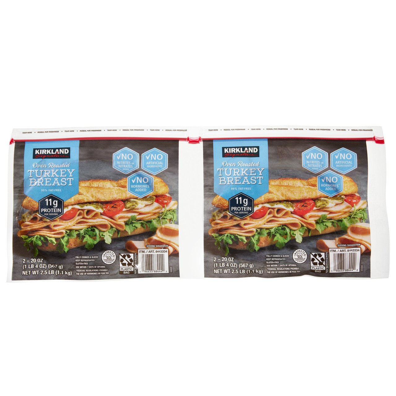 Kirkland Signature Oven Roasted Turkey Breast 2/20 oz - Image 1