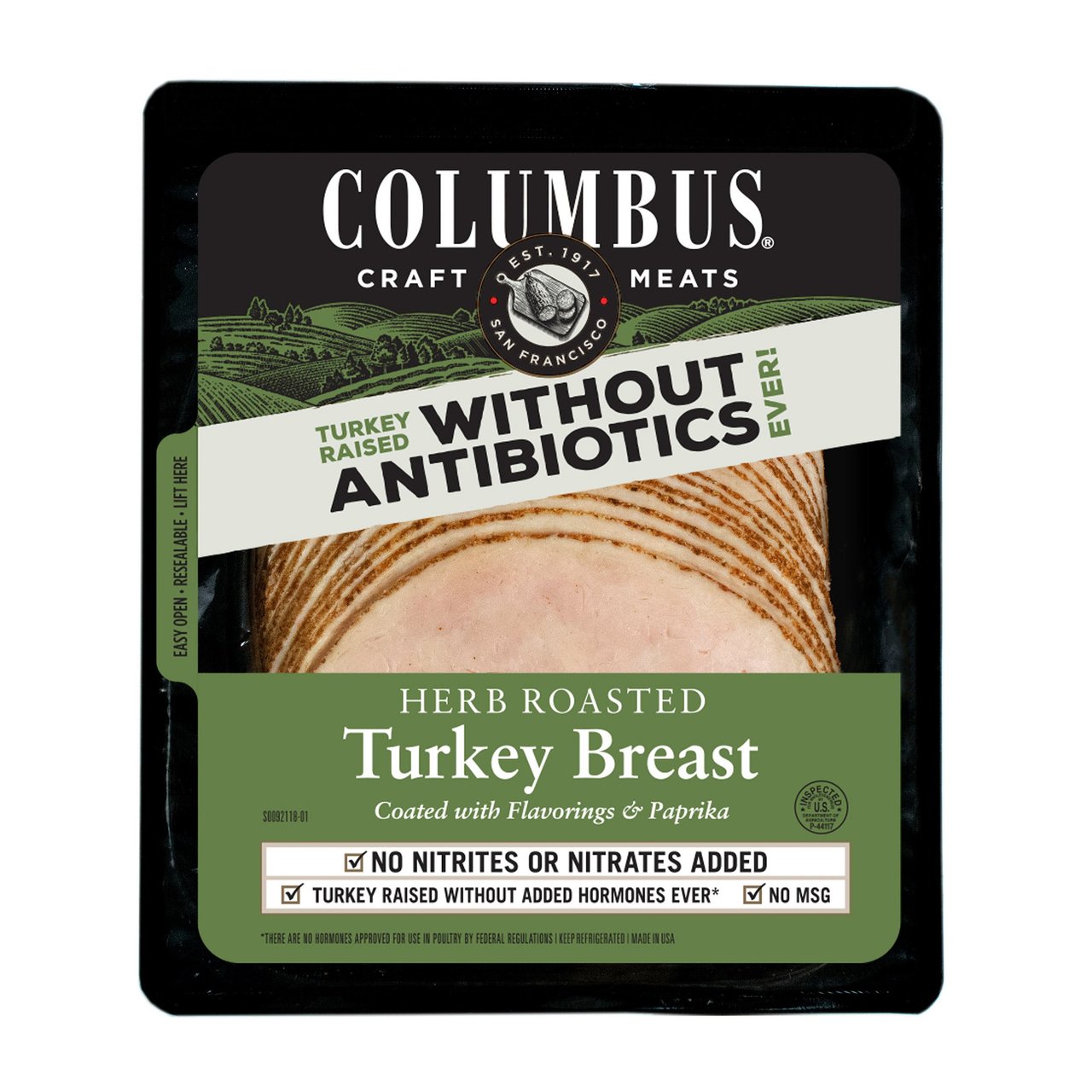 Columbus ABF Sliced Herb Turkey Price Per Pound - Image 1