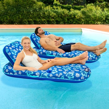 Aqua Luxury Pool Recliner, 2-Pack